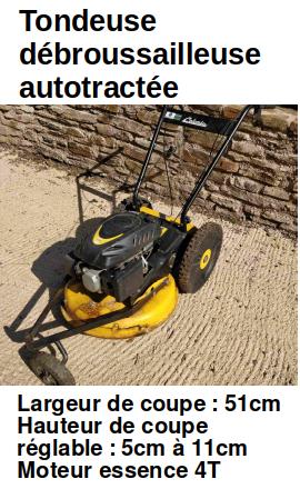 tondeuse débrou autotractée