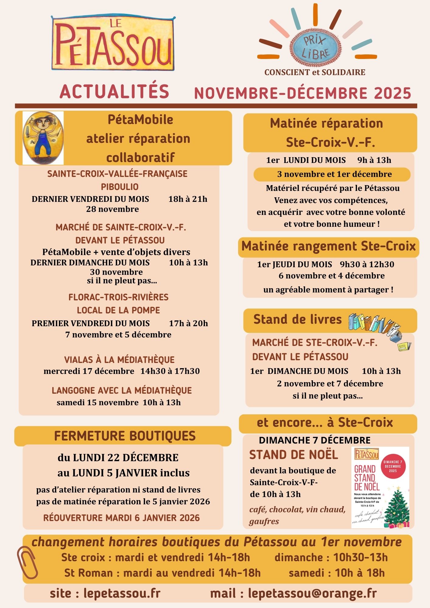 PETASSOU ACTUALITES 2025 nov dec