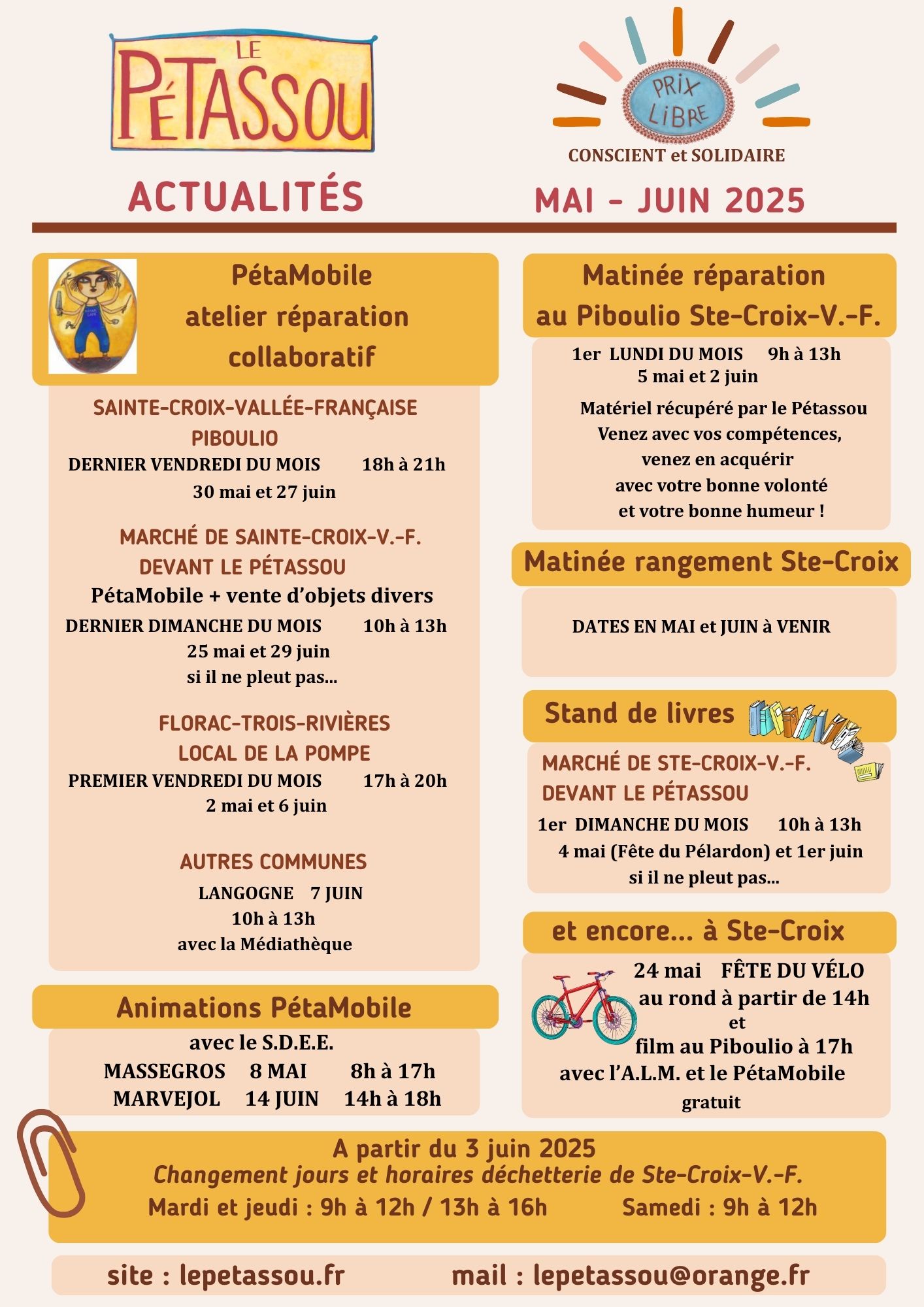 PETASSOU ACTUALITES mai juin 2025